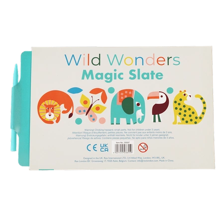 Magiczna tablica do rysowania znikopis, Dzikie Zwierzęta, 3+, Rex London