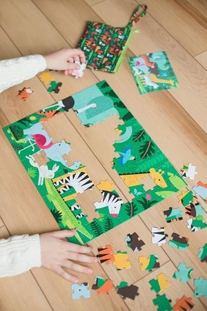 Petit Collage Puzzle Dwustronne w Torebce