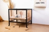 Childhome PLAYPEN 97 BLACK/NATUREL + WHEELS