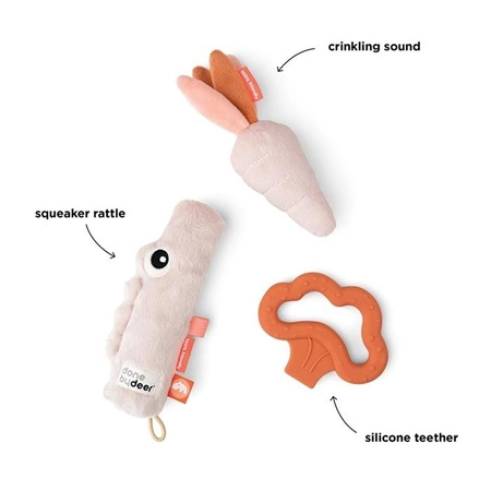 Done by Deer Zestaw prezentowy dla noworodka 3 szt Croco Powder