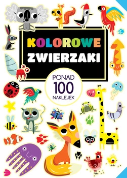Kolorowe zwierzaki ponad 100 naklejek