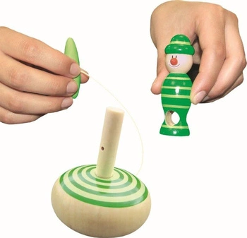 Bączek - klaun ze sznurkiem do zakręcenia, 4 wzory