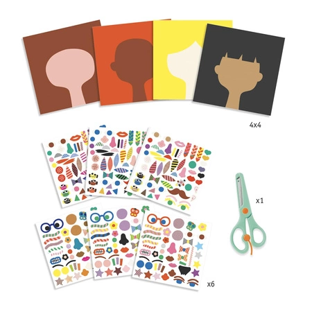 Zestaw art. z naklejkami FRYZJER DJ09045