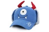 FlapJack Czapka Dziecięca z Daszkiem i Nausznikami 3D Potworek M