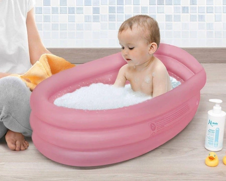 Wanienka dmuchana, różowa, Kiokids