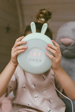 Królik Lampka Budząca Światłem Zielona Rabbit&Friends