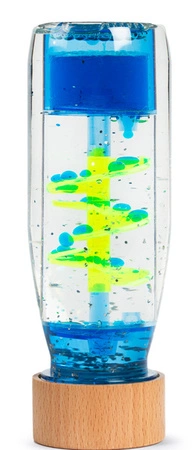 Petit Boum, Butelka sensoryczna, dwufazowa MOVE SPIRALA niebieska