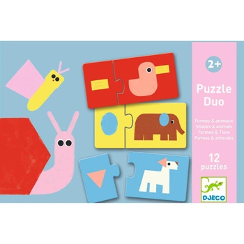Puzzle duo KSZTAŁTY I ZWIERZĘTA DJ08256