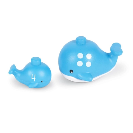 Figurki do nauki liczenia i poznawania kolorów, Wieloryby, Zestaw 10 szt. - Snap & Learn