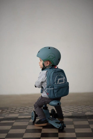 Zestaw SCOOTANDRIDE Highwaykick 1 2w1 Jeździk i hulajnoga 1-5 lat Lemon + Kask XXS Lemon