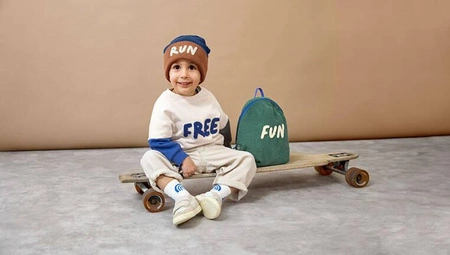 Lassig Plecak mini sztruks Little Gang Fun ocean green