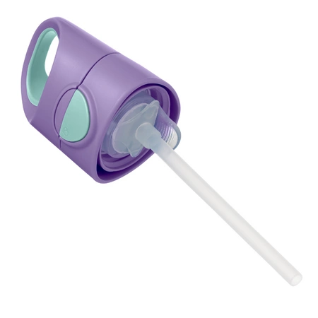 Butelka tritanowa ze słomką 450 ml, Lilac Pop, b.box