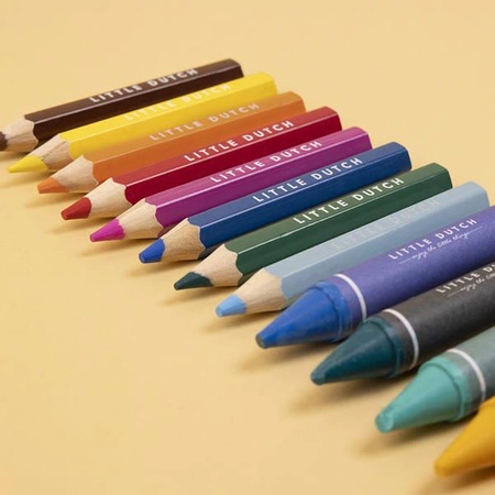 Little Dutch Kredki woskowe 8 sztuk 120631
