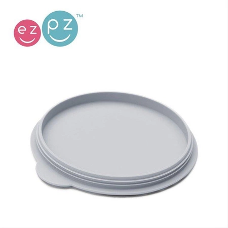 EZPZ Silikonowa pokrywka do miseczki Mini Bowl pastelowa szarość
