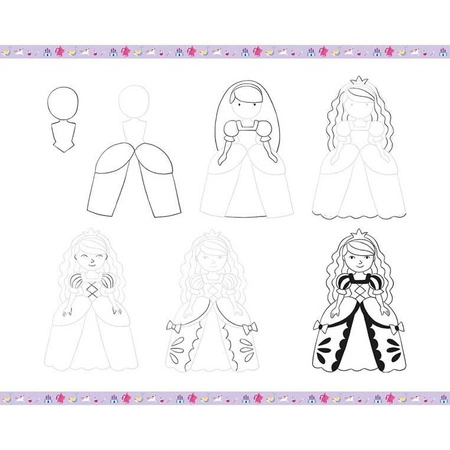 Zestaw kreatywny Rysowanie krok po kroku Fantastyczne stworzenia 20 rysunków 7+, Janod