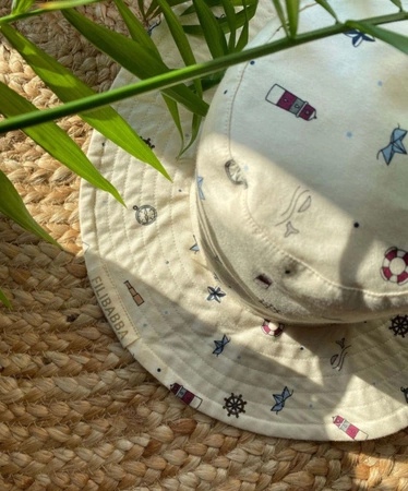 Filibabba Kapelusz przeciwsłoneczny 50 cm (1-3 l) Little sailor