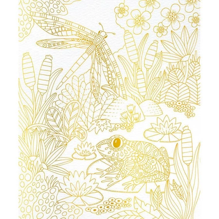 Zestaw kreatywny Złote kontury Ogród 6+, Janod