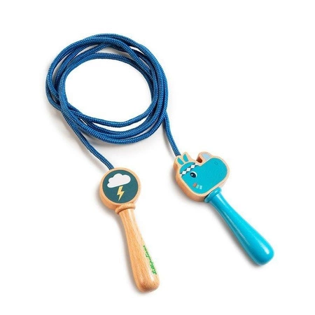 LILLIPUTIENS Skakanka z drewnianymi rączkami Nosorożec Marius