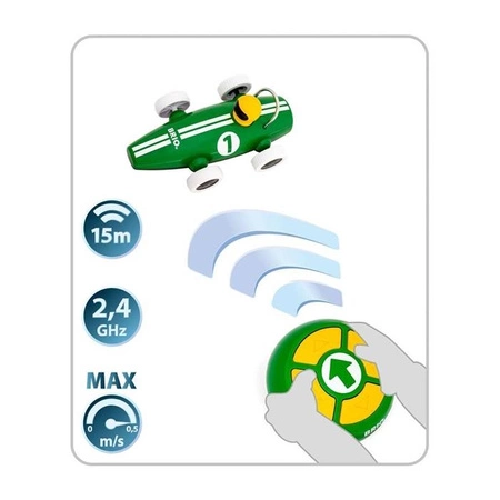 BRIO Samochód Zdalnie Sterowany Wyścigówka Zielona