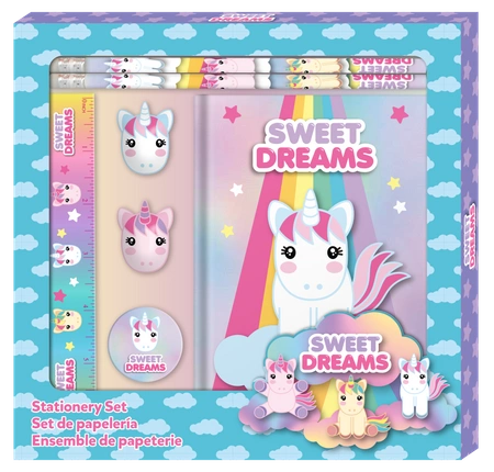 Zestaw piśmienniczy Sweet Dreams Jednorożec KL11227