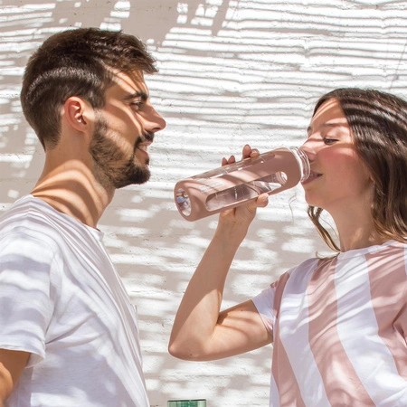 Butelka szklana z zakrętką 600 ml Miquelrius - Pink