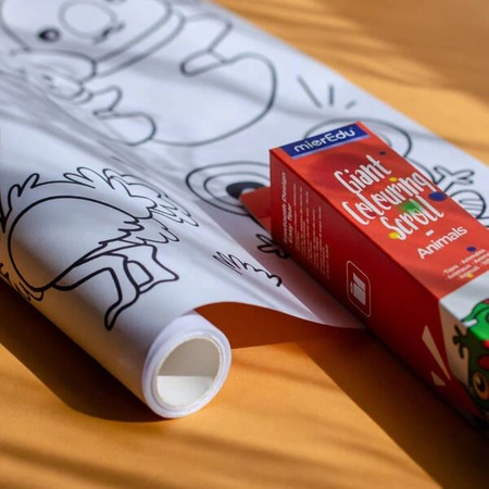 mierEdu Gigantyczna kolorowanka w rolce - Zwierzęta ME246