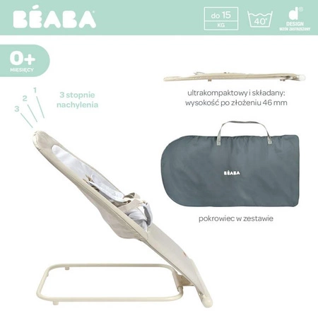 Beaba Leżaczek składany Eazy Relax Greige