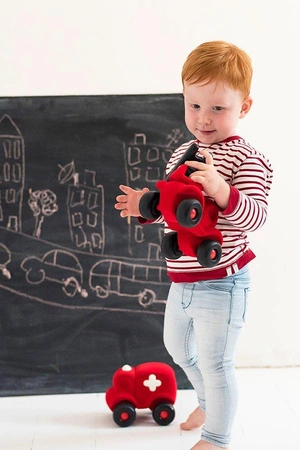 Rubbabu Karetka sensoryczna czerwona (uzupełnienie asortymentu A – indeks 20318)