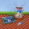 Zestaw prezentowy Sonic the Hedgehog: szklanka, podkładka, brelok