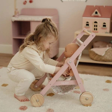 Little Dutch Wózek drewniany dla lalek FSC LD7064