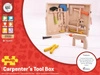 Drewniana skrzynka z narzędziami