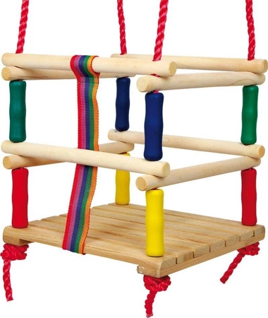 Huśtawka dla malucha, kolorowa