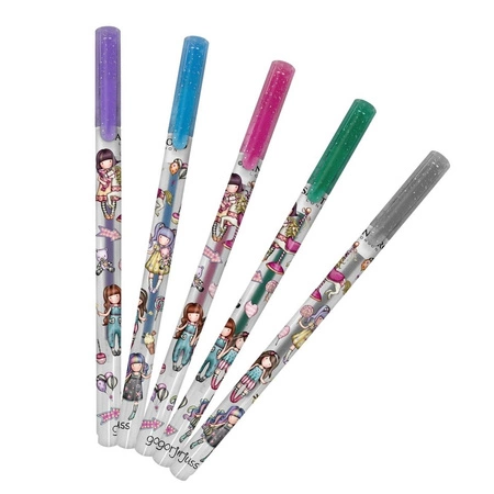 Zestaw 5 Długopisów Żelowych - Gorjuss - Fairground - Fairground