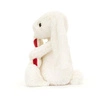 JellyCat - Wesoły Króliczek z Cukierkową Laską 18 cm