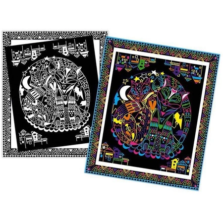 Zestaw kreatywny Fluorescencyjne flamastry Zwierzęta 7+, Janod