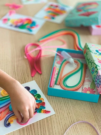 Box Candiy, zestaw artystyczny do quillingu Jednorożec