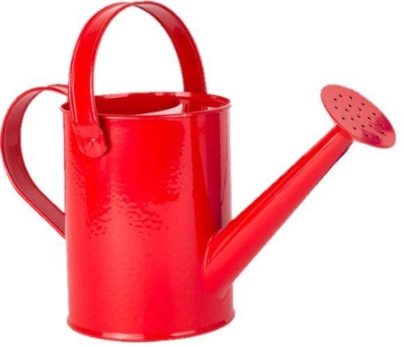 Metalowa czerwona konewka 1 szt - praktyczna zabawka dla dziecka