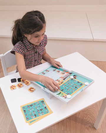 Scratch, magnetyczna układanka - 18 kart zadań Labirynt Piraci