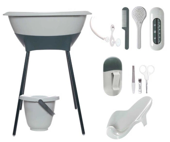 Zestaw kąpielowy 8 elem.LUMA Sage Green