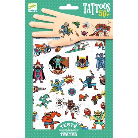 Tatuaże Dla Dzieci Metaliczne Bohaterowie Djeco 3+