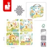 Janod Puzzle progresywne w walizce Zwierzątka Pure 4 układanki – 6, 9, 12 i 16 elementów 2+ Made in France