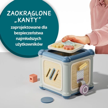 Mistrz motoryki małej Kostka edukacyjna 10w1 12 mies.+ TOPBRIGHT