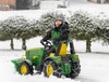 RollyX-Trac Premium John Deere Traktor na Pedały Łyżka Ciche Koła 3-10 Lat do 50kg Rolly Toys - Zielony