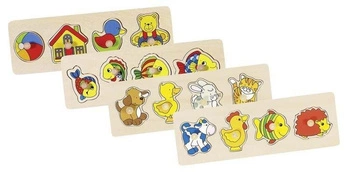 Display - układanki z elementami do wkładania, 8 sztuk