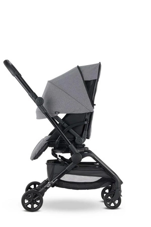 MINI by Easywalker Buggy TURN Kompaktowy wózek spacerowy z obrotowym siedziskiem 360° Soho Grey (z osłoną przeciwdeszczową w zestawie)