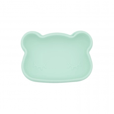 Zamykany silikonowy pojemnik Miś We Might Be Tiny - Minty Green