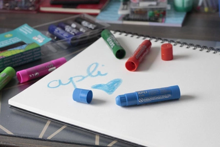 Farby w kredce XXL Apli Kids - 6 kolorów