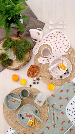 Lassig Zestaw śliniaków z długim rękawem 6m+ Little Forest Lisek