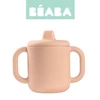 Beaba Kubeczek treningowy silikonu z pokrywką z ustnikiem Pink
