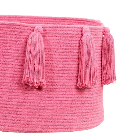 Lorena Canals Kosz dekoracyjny Tassels Fuchsia